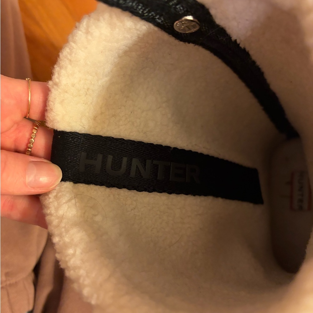 Hunter Boots | Women's Insulated Roll Top Webbing Vegan Shearling | Size US 7 - Picture 4 of 8
